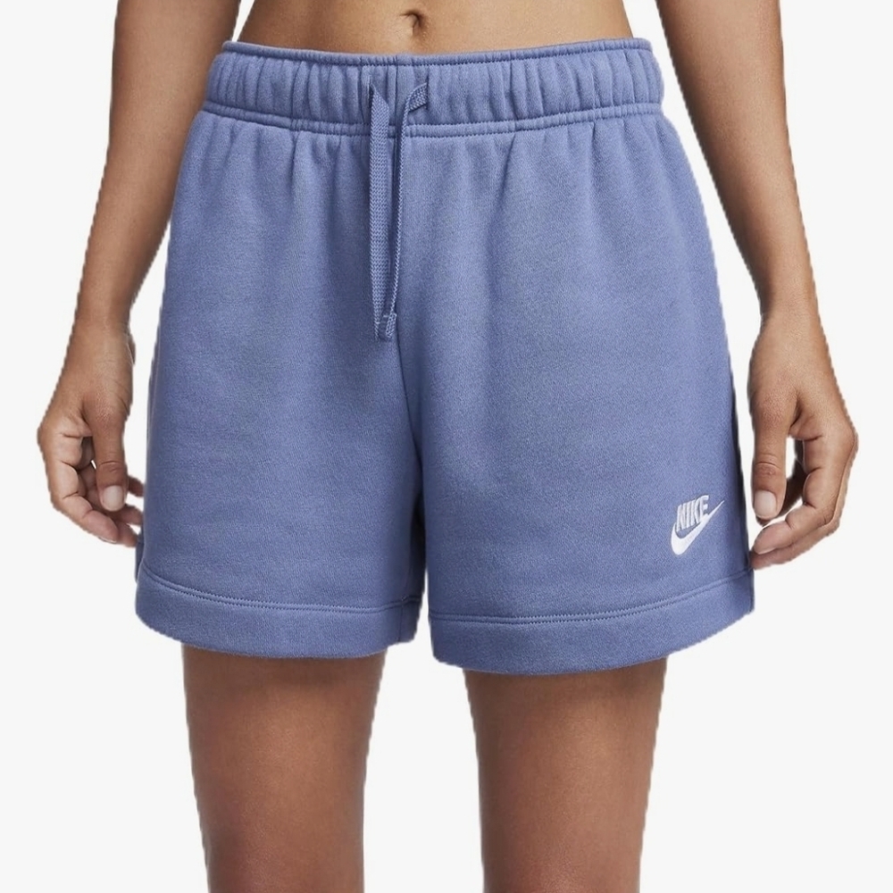Nike Sportswear Club Shorts Cotton Blend Mid-Rise Standard Fit Purple Size XS
